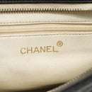 CHANEL Matelasse Chain Shoulder Bag Caviar Skin Black Gold CC Auth ar13862-17