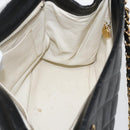 CHANEL Matelasse Chain Shoulder Bag Caviar Skin Black Gold CC Auth ar13862-20