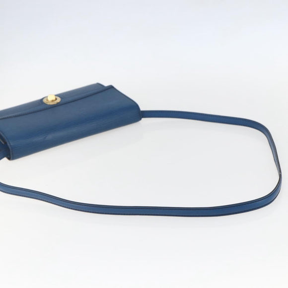 LOUIS VUITTON Epi Pochette Arche Shoulder Bag Blue M52575 LV Auth ar13863