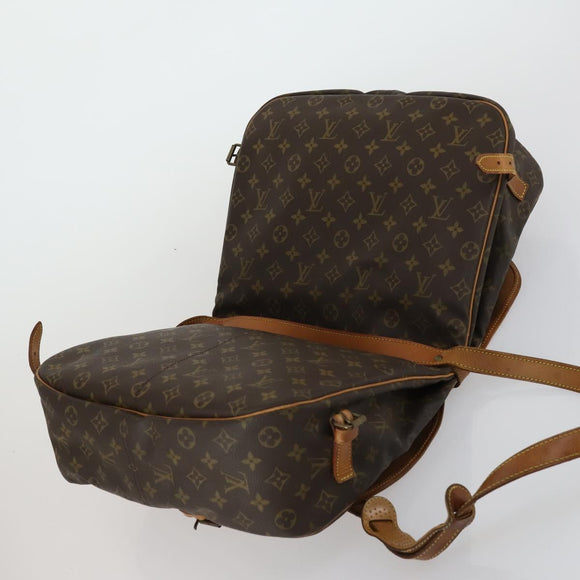 LOUIS VUITTON Monogram Saumur 35 Shoulder Bag M42254 LV Auth ar13864