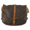 LOUIS VUITTON Monogram Saumur 35 Shoulder Bag M42254 LV Auth ar13864-13