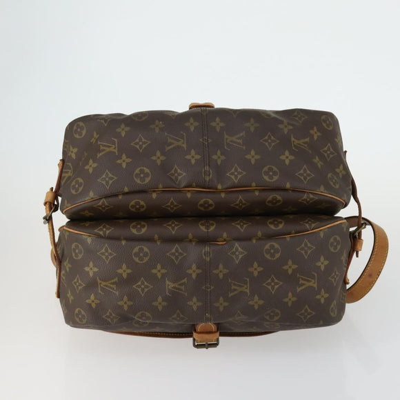 LOUIS VUITTON Monogram Saumur 35 Shoulder Bag M42254 LV Auth ar13864