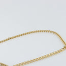 Christian Dior Trotter Canvas Chain Shoulder Bag Navy Gold Auth ar13869-14