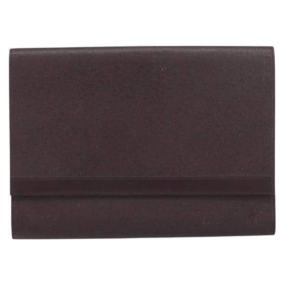 LOUIS VUITTON Taiga Golf Cup 1997 Japan Volga Briefcase Acajou LV Auth ar13870