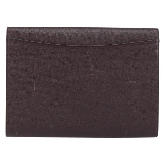 LOUIS VUITTON Taiga Golf Cup 1997 Japan Volga Briefcase Acajou LV Auth ar13870