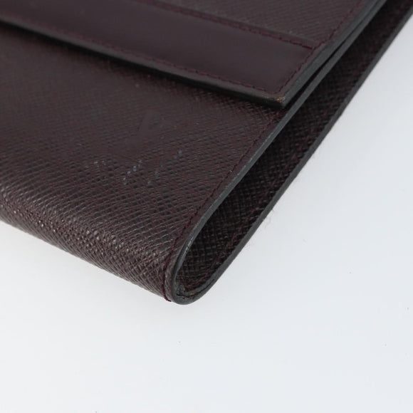 LOUIS VUITTON Taiga Golf Cup 1997 Japan Volga Briefcase Acajou LV Auth ar13870