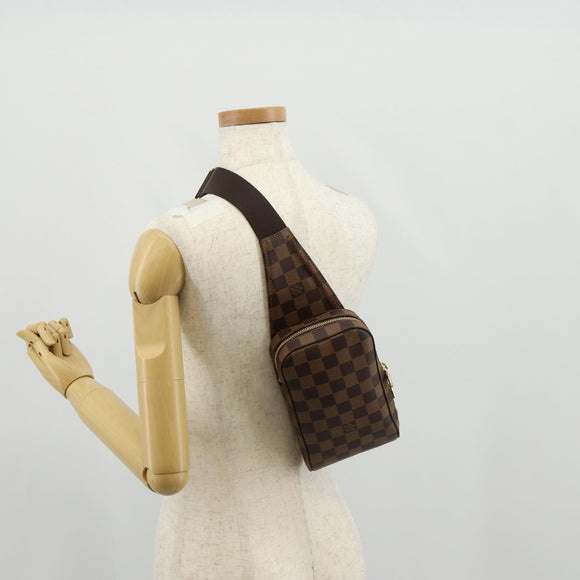 LOUIS VUITTON Damier Ebene Geronimos Shoulder Bag N51994 LV Auth ar13871V