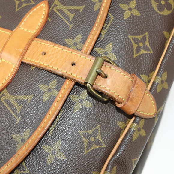 LOUIS VUITTON Monogram Saumur 30 Shoulder Bag M42256 LV Auth ar13873