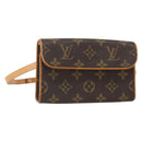 LOUIS VUITTON Monogram Pochette Florentine Waist bag M51855 LV Auth ar13879-1
