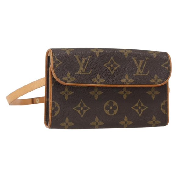 LOUIS VUITTON Monogram Pochette Florentine Waist bag M51855 LV Auth ar13879