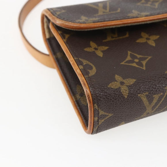 LOUIS VUITTON Monogram Pochette Florentine Waist bag M51855 LV Auth ar13879
