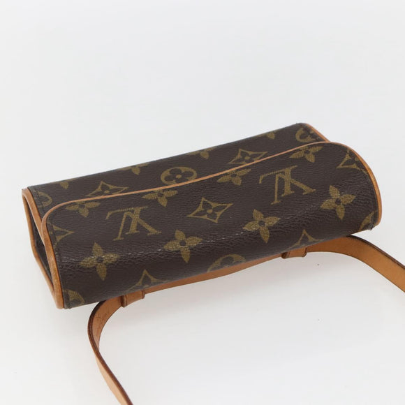 LOUIS VUITTON Monogram Pochette Florentine Waist bag M51855 LV Auth ar13879