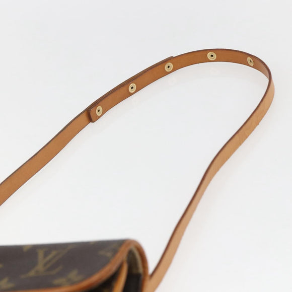 LOUIS VUITTON Monogram Pochette Florentine Waist bag M51855 LV Auth ar13879