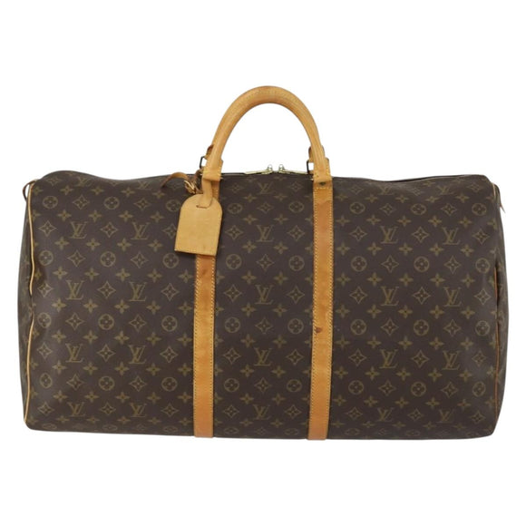 LOUIS VUITTON Monogram Keepall 60 Boston Bag M41422 LV Auth ar13883
