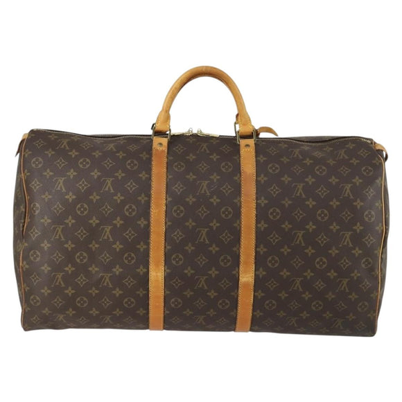 LOUIS VUITTON Monogram Keepall 60 Boston Bag M41422 LV Auth ar13883