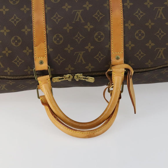 LOUIS VUITTON Monogram Keepall 60 Boston Bag M41422 LV Auth ar13883
