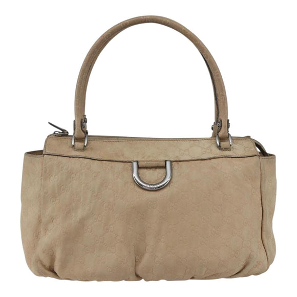 GUCCI GG Canvas Abbey Tote Bag Outlet Beige Silver 327787 Auth ar13885