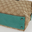 GUCCI GG Canvas Hand Bag Beige 113009 Auth ar13886-9