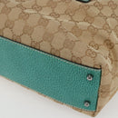 GUCCI GG Canvas Hand Bag Beige 113009 Auth ar13886-15