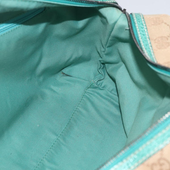 GUCCI GG Canvas Hand Bag Beige 113009 Auth ar13886