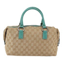 GUCCI GG Canvas Hand Bag Beige 113009 Auth ar13886-13
