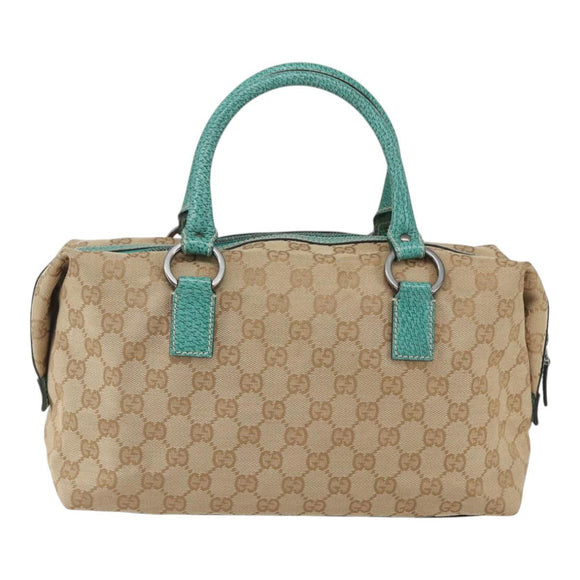 GUCCI GG Canvas Hand Bag Beige 113009 Auth ar13886