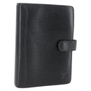LOUIS VUITTON Epi Agenda MM Day Planner Cover Black R20042 LV Auth ar13887-1
