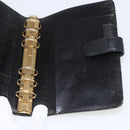 LOUIS VUITTON Epi Agenda MM Day Planner Cover Black R20042 LV Auth ar13887-15
