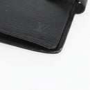 LOUIS VUITTON Epi Agenda MM Day Planner Cover Black R20042 LV Auth ar13887-8