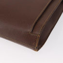 GUCCI Bamboo Business Bag Leather 2way Brown 015 1521 3675 Auth ar13889-12