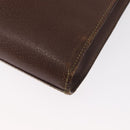 GUCCI Bamboo Business Bag Leather 2way Brown 015 1521 3675 Auth ar13889-14