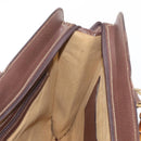 GUCCI Bamboo Business Bag Leather 2way Brown 015 1521 3675 Auth ar13889-18