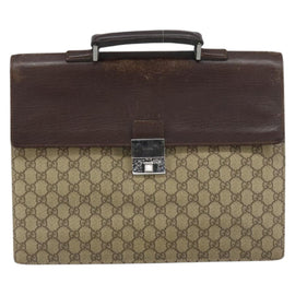 GUCCI GG Supreme Business Bag PVC Beige 34044 Auth ar13890 - 0