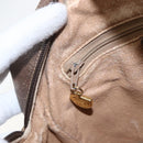 GUCCI GG Supreme Web Sherry Line Bag PVC Beige Gold 00 156 0852 Auth ar13892-17