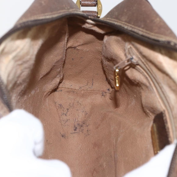 GUCCI GG Supreme Web Sherry Line Bag PVC Beige Gold 00 156 0852 Auth ar13892