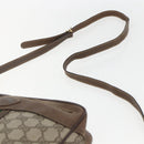 GUCCI GG Supreme Web Sherry Line Bag PVC Beige Gold 00 156 0852 Auth ar13892-8
