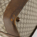 GUCCI GG Supreme Web Sherry Line Boston Bag PVC Beige Gold Auth ar13893-16