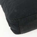 PRADA Hand Bag Nylon Black Silver Auth ar13894-15