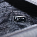 PRADA Hand Bag Nylon Black Silver Auth ar13894-19