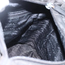 PRADA Hand Bag Nylon Black Silver Auth ar13894-21