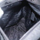 PRADA Hand Bag Nylon Black Silver Auth ar13894-22