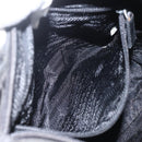 PRADA Hand Bag Nylon Black Silver Auth ar13894-23