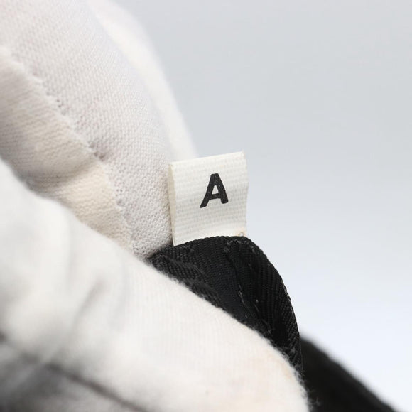 PRADA Hand Bag Nylon Black Silver Auth ar13894