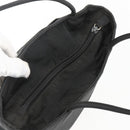 PRADA Hand Bag Nylon Black Silver Auth ar13894-6