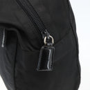 PRADA Hand Bag Nylon Black Silver Auth ar13896-18