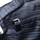 PRADA Hand Bag Nylon Black Silver Auth ar13896-20