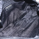 PRADA Hand Bag Nylon Black Silver Auth ar13896-10