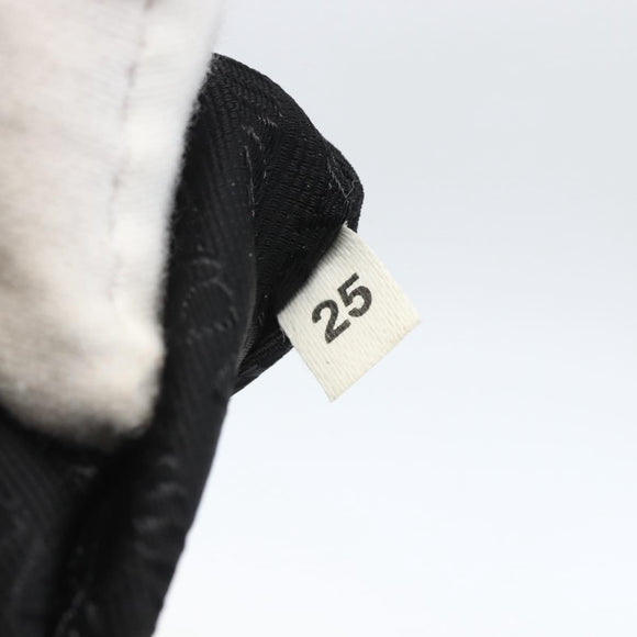 PRADA Hand Bag Nylon Black Silver Auth ar13896