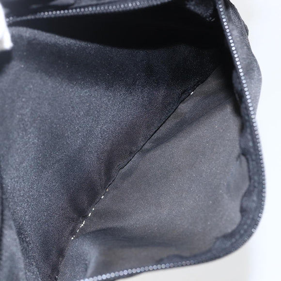 PRADA Hand Bag Nylon Black Silver Auth ar13896