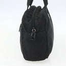 PRADA Hand Bag Nylon Black Silver Auth ar13896-3